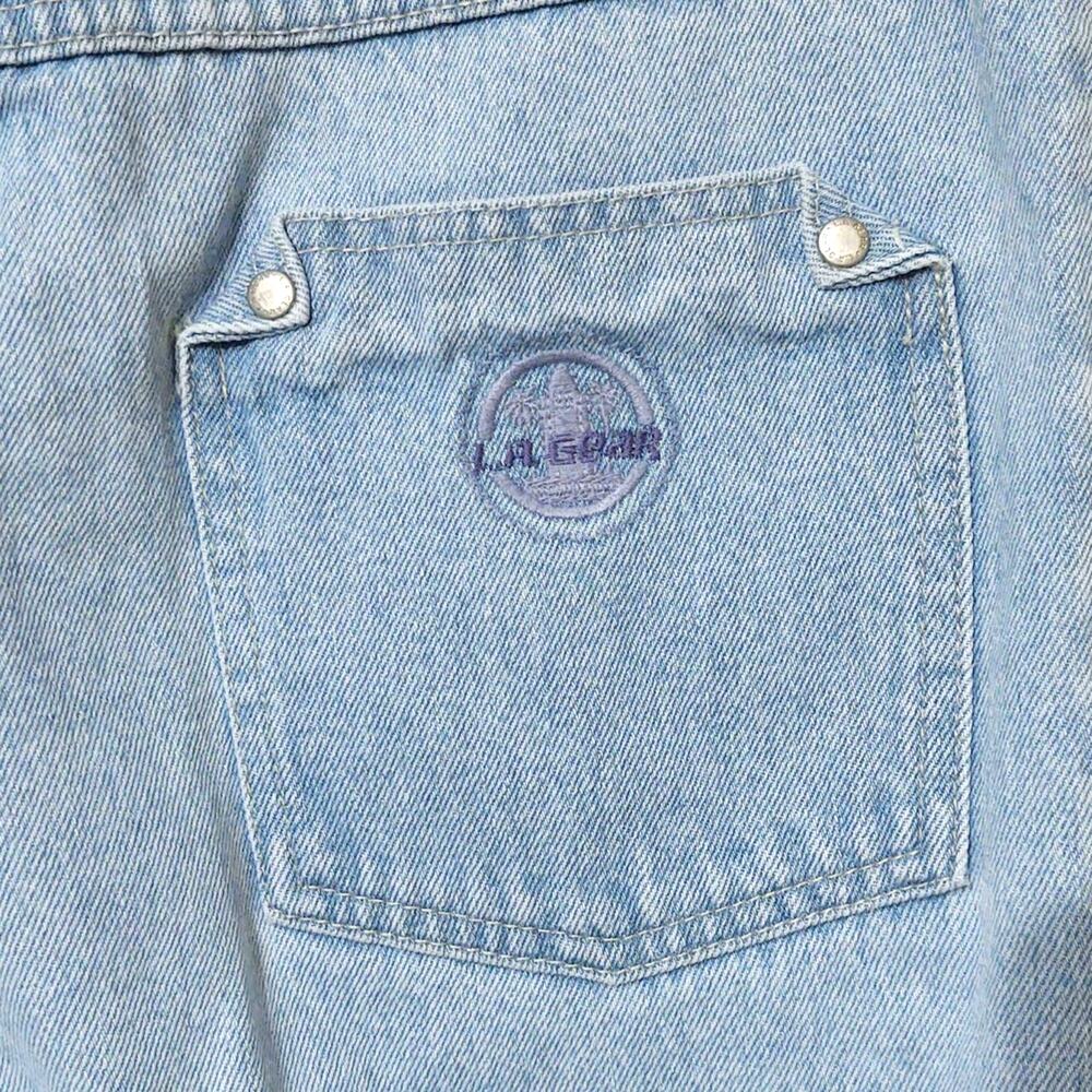 La Gear Super High Waisted 80s Tapered Jeans Light Wash L.A. Gear View 4